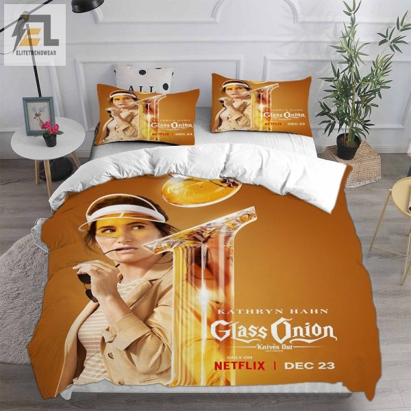 Glass Onion A Knives Out Mystery Bedding Sets Duvet Cover Flatsheet Pillowcases Perfect Gift For Fans elitetrendwear 1