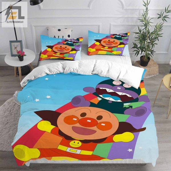 Go Anpanman Fluffy Fuwari And The Cloud Country Bedding Sets Duvet Cover Flatsheet Pillowcases For Every Bedroom elitetrendwear 1